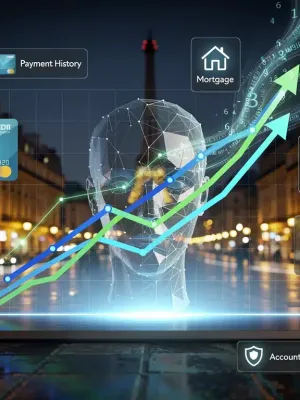 AI-driven credit score optimization in France. AI financial planning