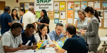 Adults learning about 2026 SNAP work requirement changes
