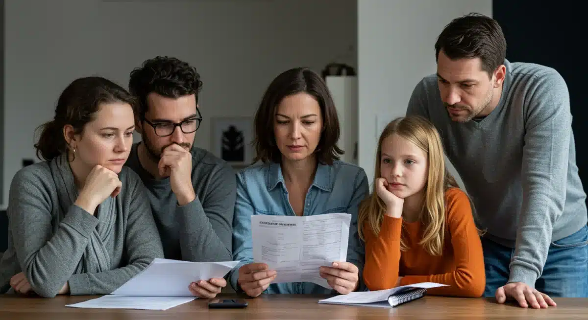 French consumers reviewing financial plans, contemplating the impact of the new credit reform package.