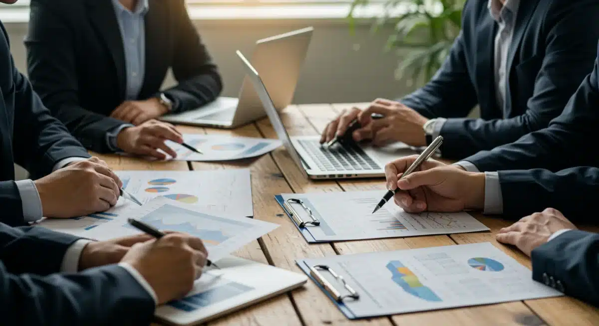 Financial experts analyzing French consumer debt data and economic trends