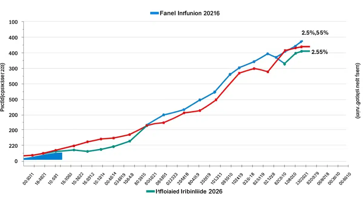 Historical and projected French inflation rates to 2026
