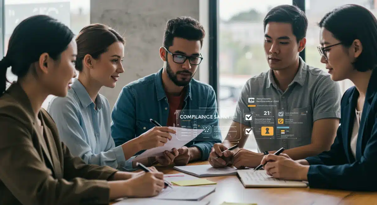 Team collaborating on FinTech GDPR compliance strategies 2026