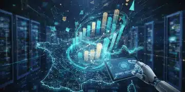 Digital finance trends in France, with charts and a French map