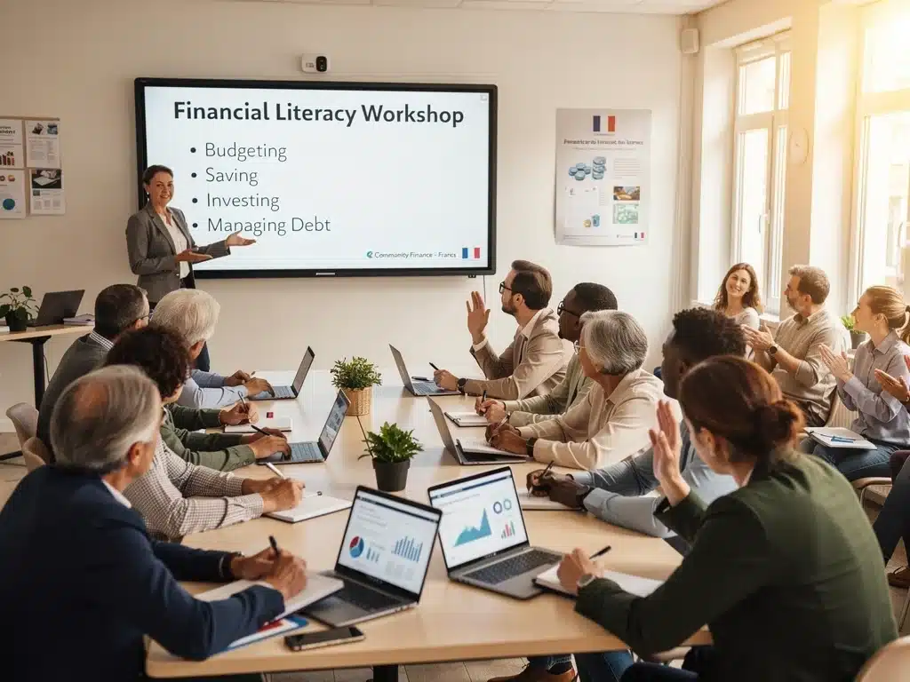 Financial literacy workshop in France focusing on debt education and practical solutions