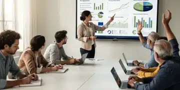 French citizens learning about EU financial directives in a classroom