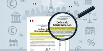 Insider's Guide to French Consumer Credit Law: 7 Critical Articles Every Borrower Must Know for 2026 French legal documents and financial symbols with a magnifying glass, illustrating consumer credit law analysis in France.